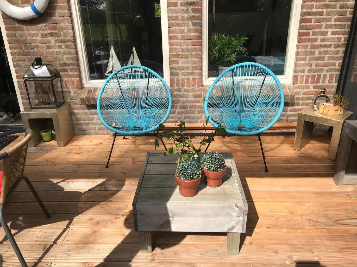 Bellemare Bungalow Lauwersmeer Mit Ueberdachte Veranda Und Eingezaeuntem Garten Anjum Eksteriør billede